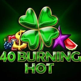 40 Burning Hot slot logo by Amusnet Interactive at Iris Casino40 Burning Hot