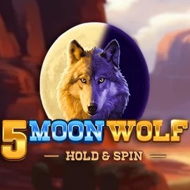 5 Moon Wolf slot logo by Apparat Gaming at Iris Casino5 Moon Wolf