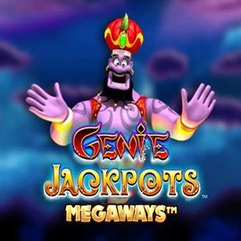 Logo of Genie Jackpots Megaways from Blueprint Gaming at Iris Casino